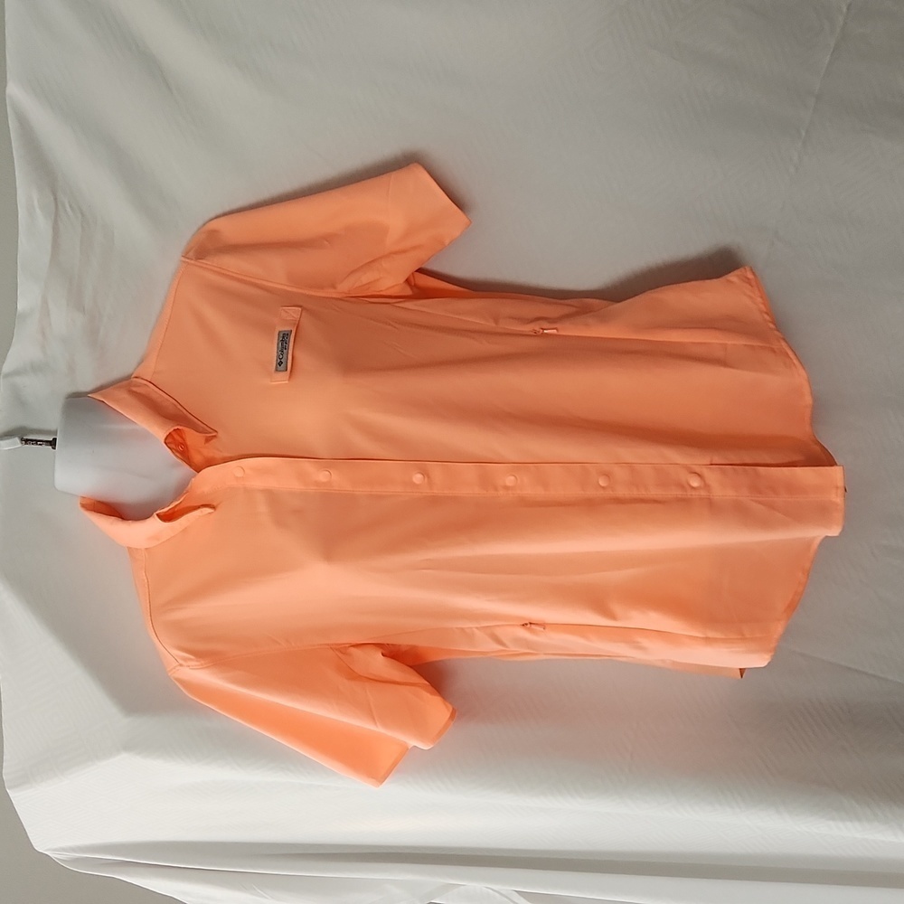 Women's PFG Shirt Short Sleeve Snap Up size S/P